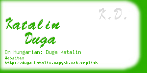 katalin duga business card